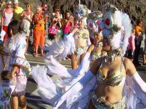 Spass zu Karneval in Los Gigantes Teneriffa