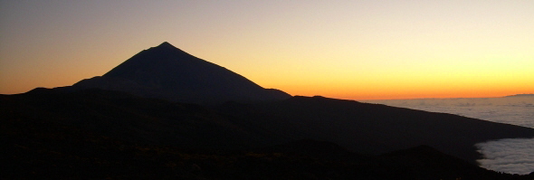 Sonnenuntergang Teide auf Teneriffa
