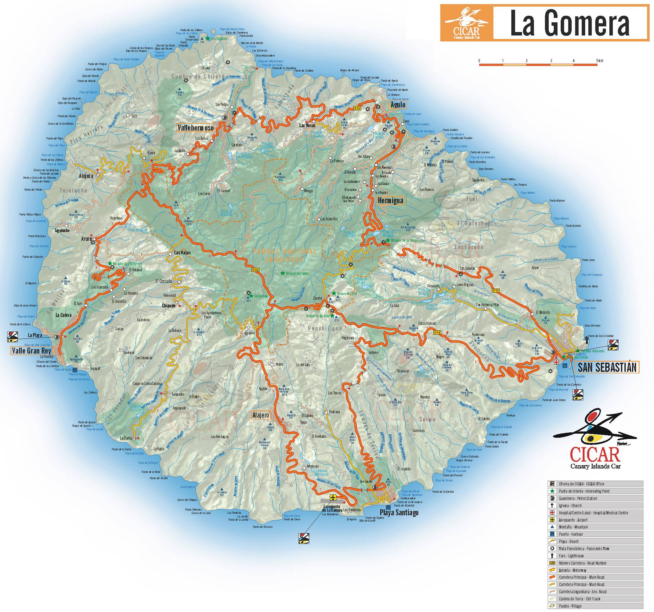 La Gomera Karte