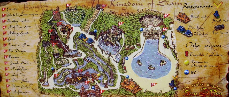Plan Karte Siam Park