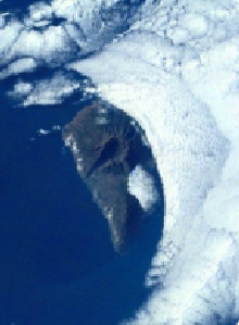 La Palma Wetter Wolken von Osten